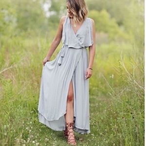 Free People boho fiona wrap dress